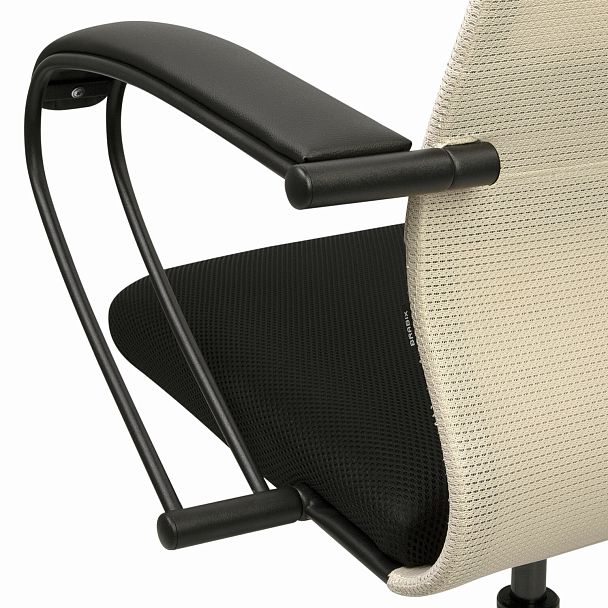 Кресло BRABIX PREMIUM "Ultimate EX-800" пластик, плотная двойная сетка Х2, черное/бежевое, 532916 - Вид 13