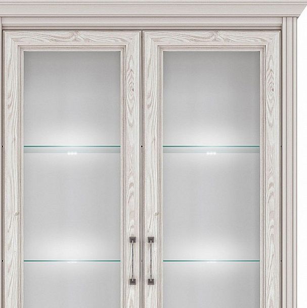 Шкаф-витрина Стилиус с подсветкой B169-REG2W2S - Вид 2