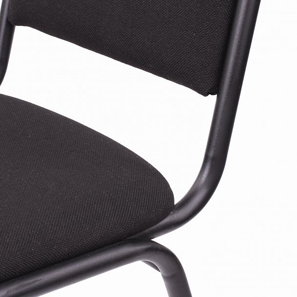 Стул для посетителей РС00Л, черный каркас, ткань черная - Вид 7