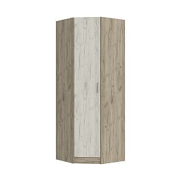 ГАРМОНИЯ ШУ 601 М шкаф угловой (0,78х2,2х0,78) дуб крафт белый/дуб крафт серый - Фото предпросмотра