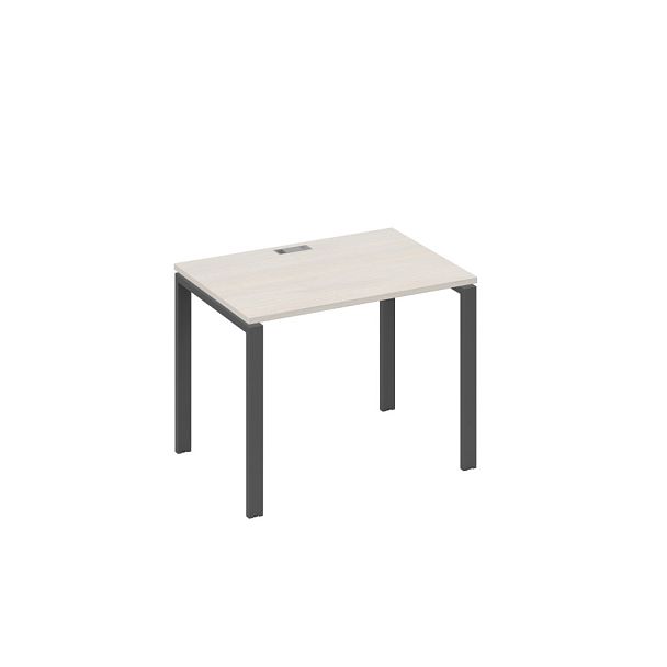 Стол письменный на металлокаркасе UNO A4 А4 Б1 012 БП дуб / металлокаркас антрацит - Вид 1