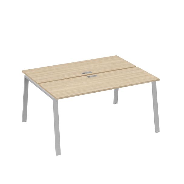 Станция 2х160 рабочая с металлокаркасом TRE A4 А4 Б3 172  БП дуб скандинавский / металлокаркас серый - Вид 1