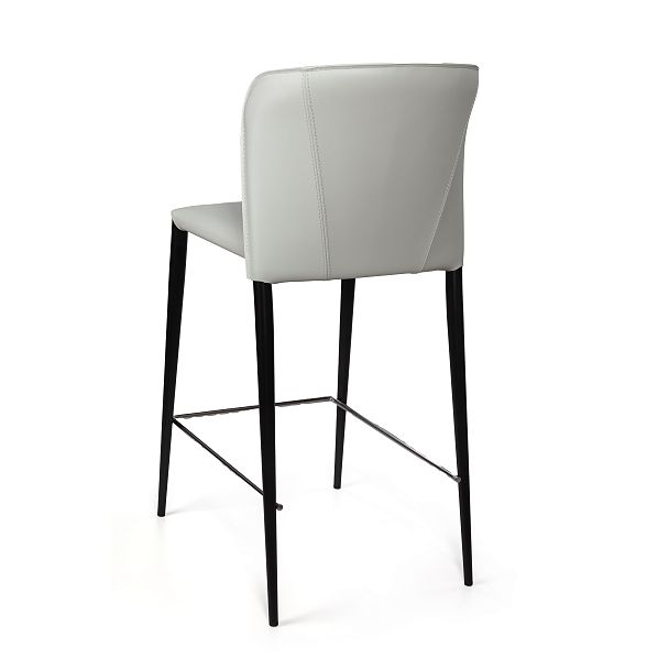 Стул полубарный Albert, кожа белый - Вид 5