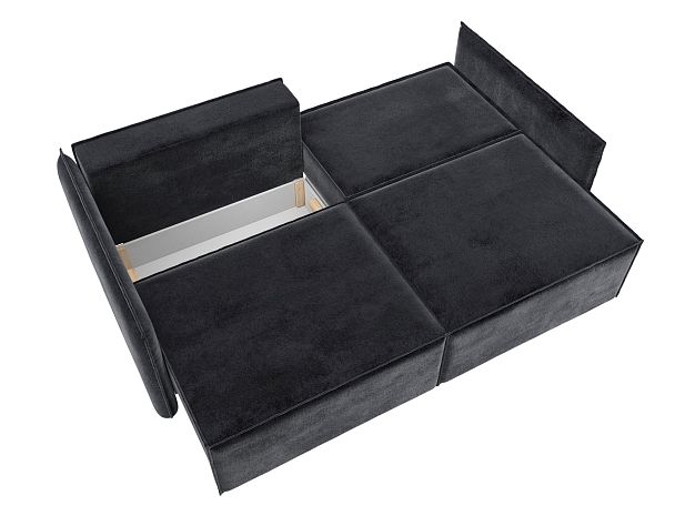 Диван прямой Либерти Велюр серый - Вид 9