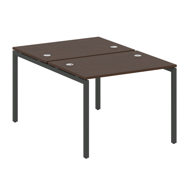 Metal System Quattro Р. ст. на П-образном м/к 40БП.РАС-СП-2.1 Венге/Антрацит металл 1000*1475*750 - Вид 1