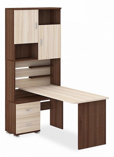 Стол компьютерный Домино СР-720/160 Карамель/Шамони левый - Вид 1