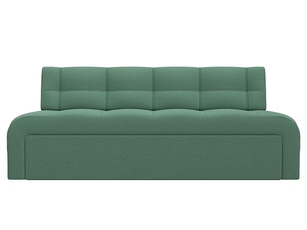 Диван кухонный прямой Люксор Рогожка зеленый - Вид 2