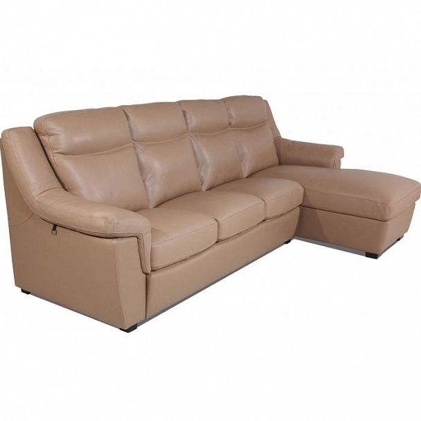 Диван "Эльба 4" с шезлонгом кожа - Вид 6