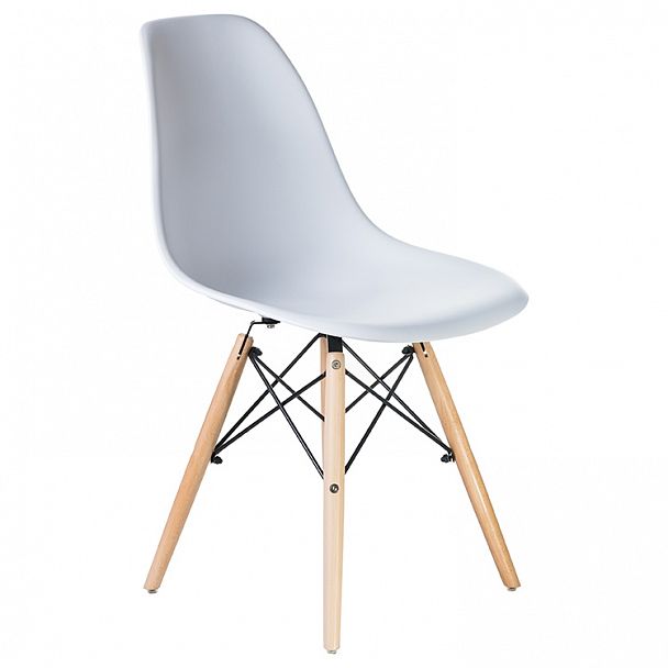 Стул обеденный LMZL-PP623 (ножки светлый бук, цвет сиденья белый) - Вид 5