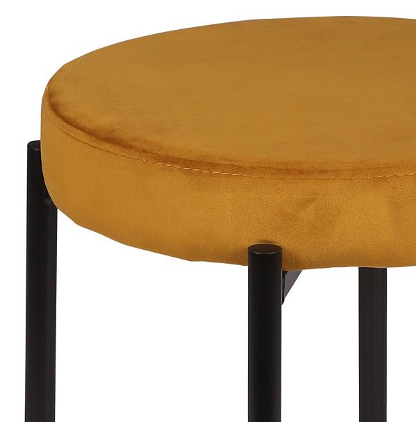 Комплект табуретов Кен, Confetti chai tea/черный, 4 шт. - Вид 2