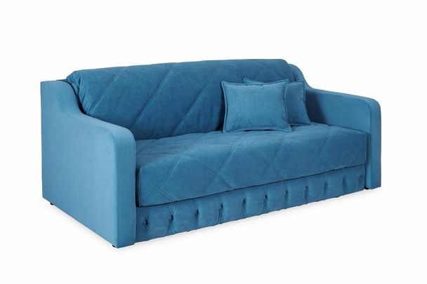 Диван-аккордеон «Римини» с боковинами, 1,2 синий - Вид 1