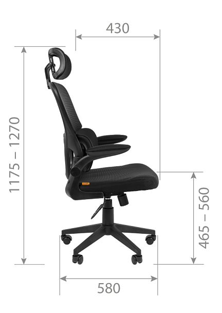 Офисное кресло Chairman 630 Россия черный - Вид 6
