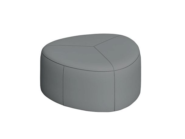 Пуф СОФТИ СФ-85 85х85х41,5h Oregon 17 (кожзам) серый "Пуфы и банкетки"  ТК-002920003495 серый - Вид 1