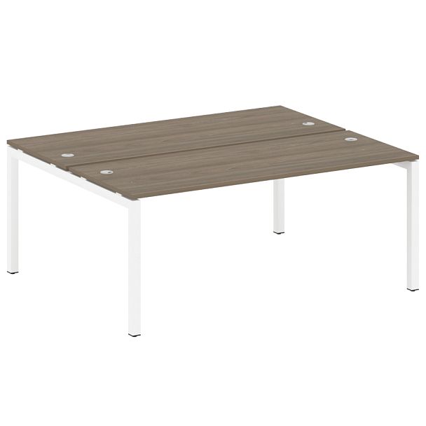 Metal System Quattro Р. ст. на П-образном м/к 50БП.РАС-СП-2.5 Вяз/Белый металл 1800*1475*750 - Вид 1