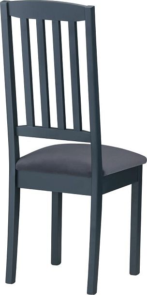 Стул деревянный с мягким сиденьем Стил Серый/Серый велюр - Вид 3