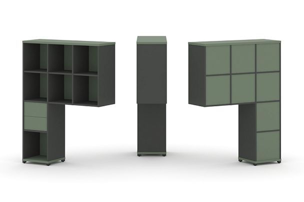 Concept Надставка высокая CN.ONV-002 Кобо/Антрацит/Металл Антрацит 1099*350*1486 - Вид 1