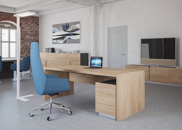 Тумба мобильная Oliver 430x650x569 / корпус: дуб табак, фасады: дуб табак - Вид 6