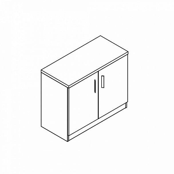 Absolute Греденция (90х42х73), палисандр "Шкафы-купе с тремя дверями" ТО-002705000046 палисандр - Вид 1