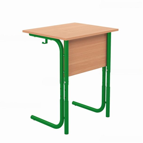 Стол ученический 101РВ, 1-местный, регулируемый на круглой трубе (м/к Красный, Синий, Зеленый), гр.3-5 - Вид 1