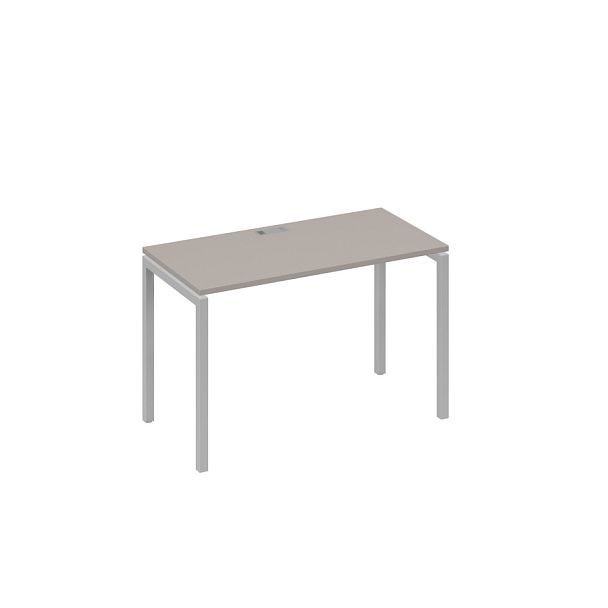 Стол письменный на металлокаркасе DUE A4 А4 Б2 003 БП мокко премиум / металлокаркас серый - Вид 1