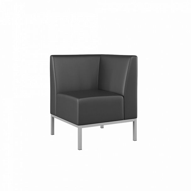 Секция угловая Construct 62x62x77 чёрный - Вид 1