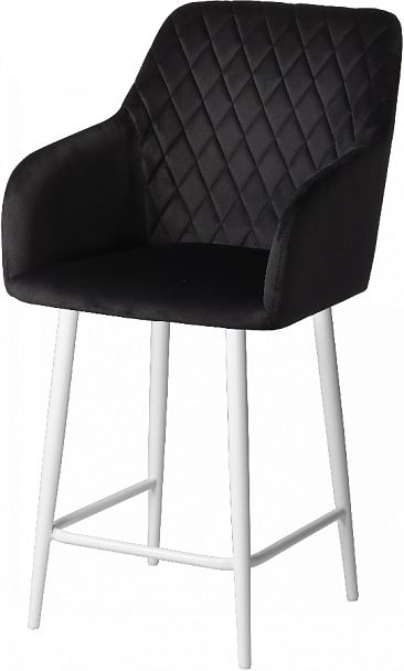 Комплект полубарных поворотных кресел Барли К, черный H75/белый, 4 шт. - Вид 2