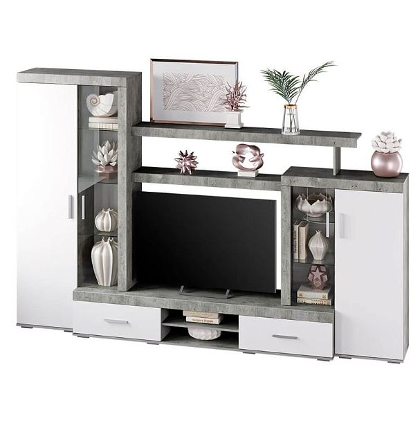 "Инстайл" ЦС-02 бетон/белый - Вид 1