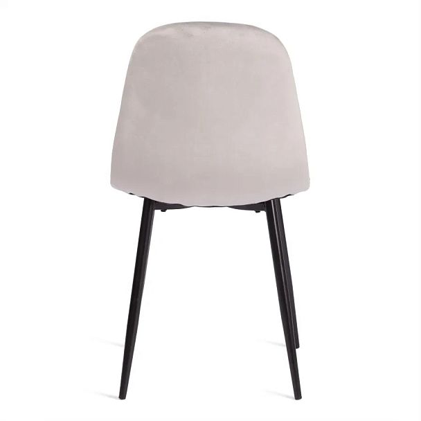 Стул Бриз/Breeze (мод.4724), Велюр/металл, Light grey (светло-серый) HLR14 / черный - Вид 5