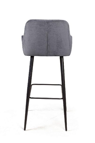 Стул барный Robert, бархат светло-серый 26 - Вид 5