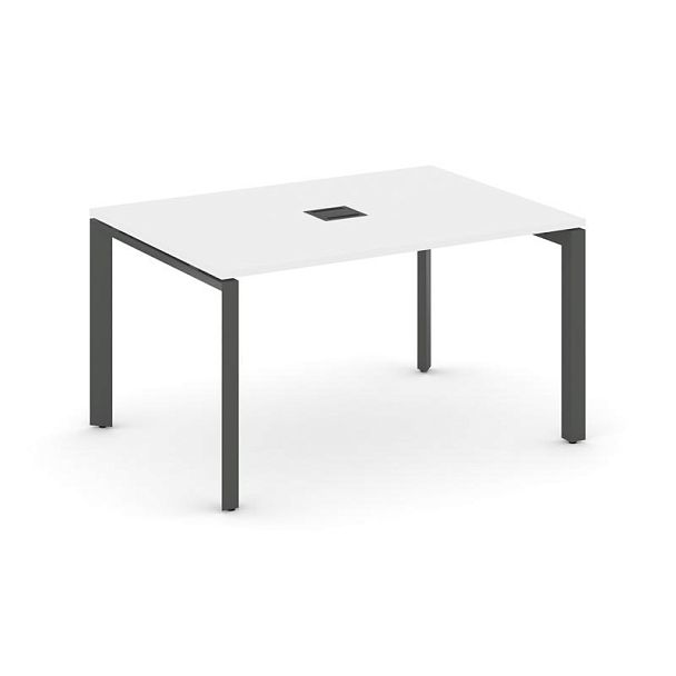 Style Project Next Стол переговорный SN-59P.SPRG-002 Белый/Металл Антрацит 1180*980*750 - Вид 1