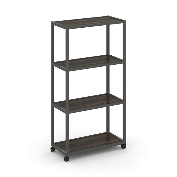 Shelf Mobile Стеллаж 4 уровня 1 секция VR.LT-STK-401.12 Дуб Мали/Металл Антрацит 1200*400*1523 - Вид 1