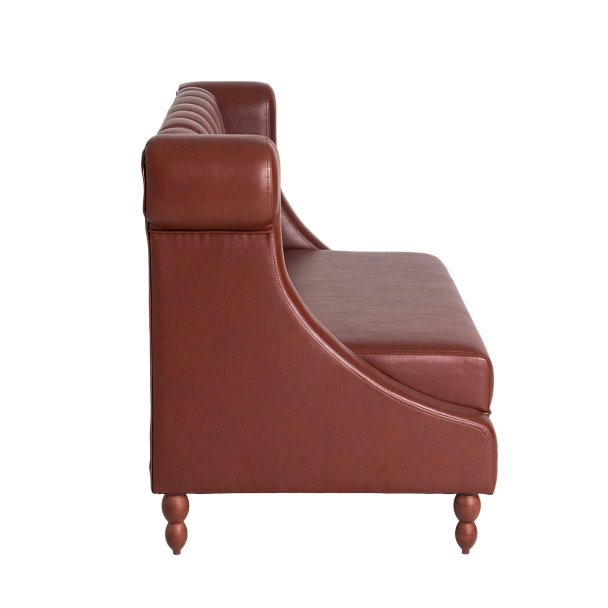 Диван Мельбурн, экокожа, коричневый - Вид 4