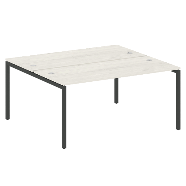 Metal System Quattro Р. ст. на П-образном м/к 40БП.РАС-СП-2.4 Дуб наварра/Антрацит металл 1600*1475*750 - Вид 1