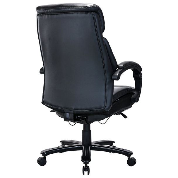 Кресло HAWASAN (ХАВАСАН) "Voyager HD-010", НАГРУЗКА до 180 кг, подножка, экокожа, черное, 532971 - Вид 5