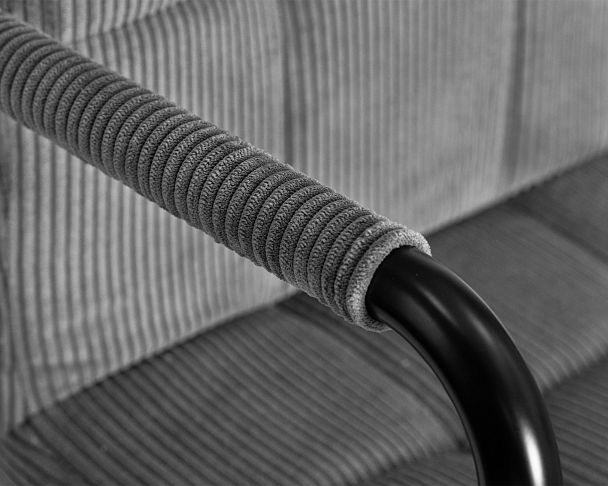 Стул барный DOBRIN KRUGER ARM BLACK (серый вельвет (LAR-E2041-25)) - Вид 9