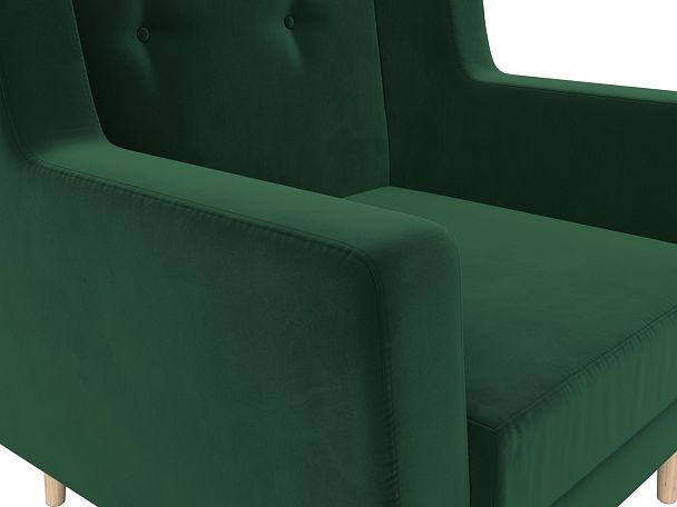 Кресло Брайтон (полностью велюр зеленый) - Вид 4