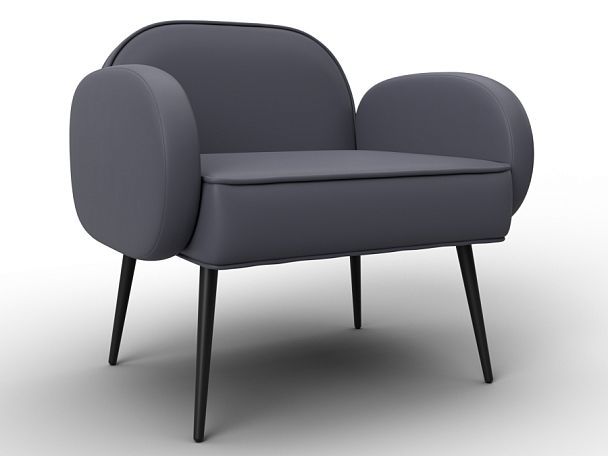 Кресло Лига-086 Экокожа серый - Вид 1