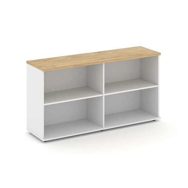 Стайл Проджект Тумба опорная/приставная SN.TOP-121 Белый/Тиквуд Светлый 1232*400*750 - Вид 1