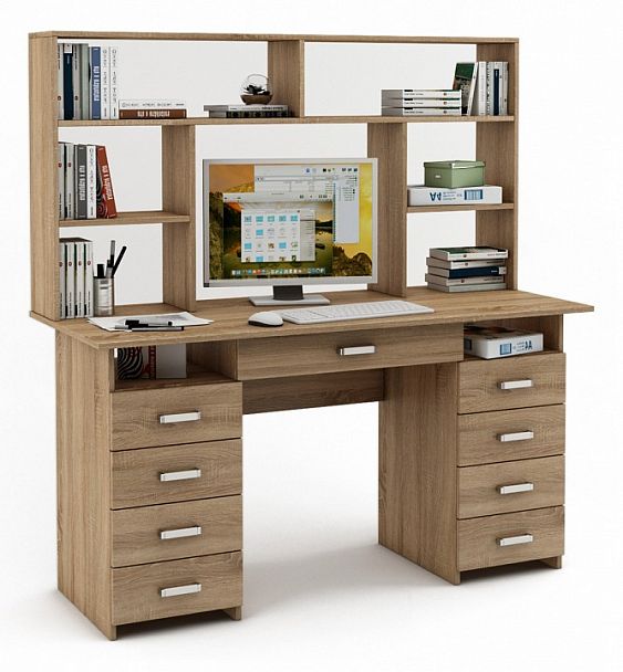 Стол компьютерный Лайт-9Я СН - Вид 1