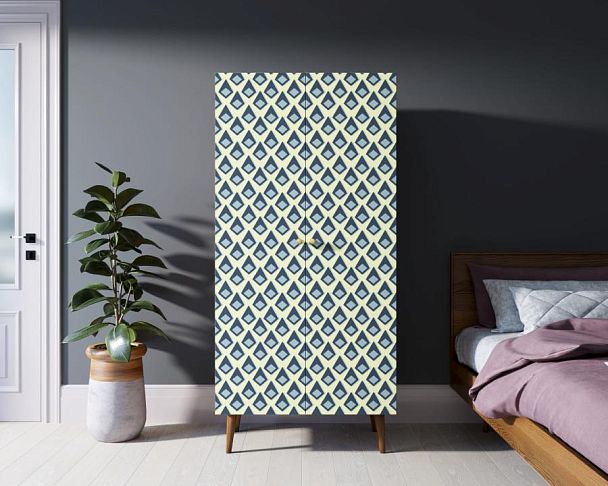 Шкаф малый двухстворчатый Berber принт 13 арт BB08/Print_13 - Вид 4