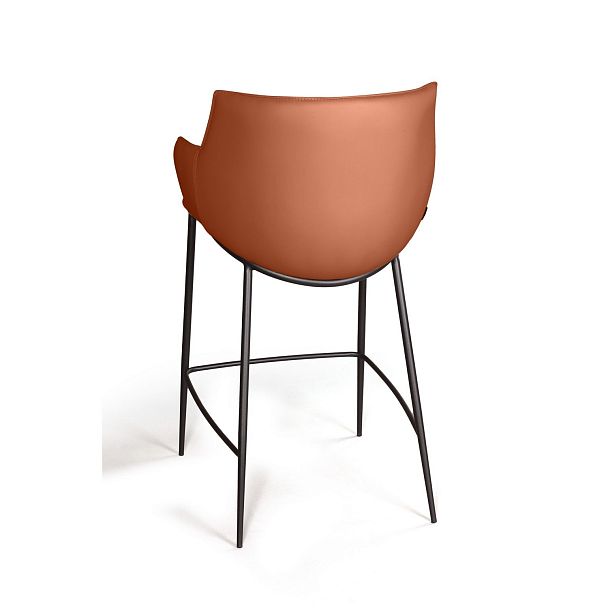 Стул полубарный Sofia, экокожа soft-touch, терракот - Вид 6