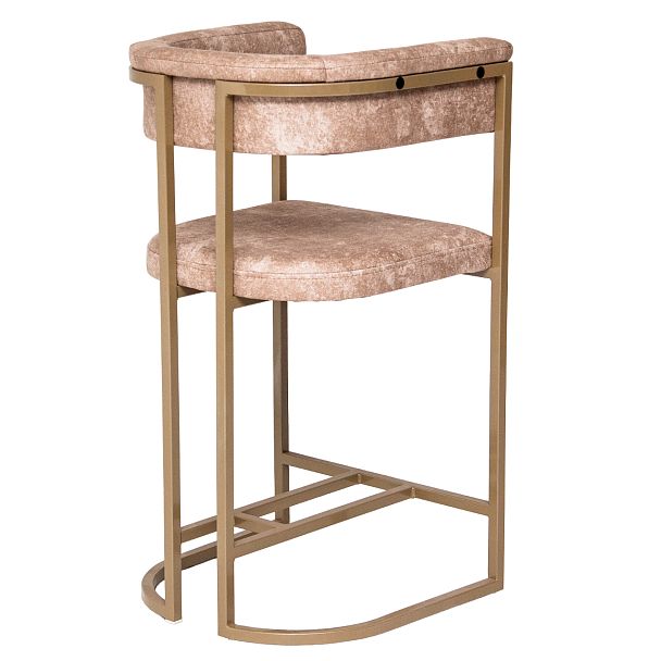 Стул Турмалин NEW, велюр Brabus 02, каркас металл под золото - Вид 4