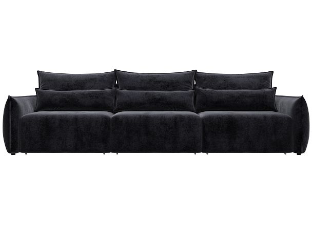 Диван прямой Лига-051 НПБ Лонг Велюр серый - Вид 2