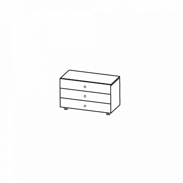 Тумба мобильная TOKYO 800х400х510 "Тумбы мобильные" ТК-001048000194 зебрано - Вид 1