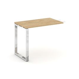 Style Project Direct Lux Брифинг-приставка M-SN-6O.BR-004 Тиквуд Светлый/Нержавеющая Сталь/Хром 1180*600*750 - Фото предпросмотра