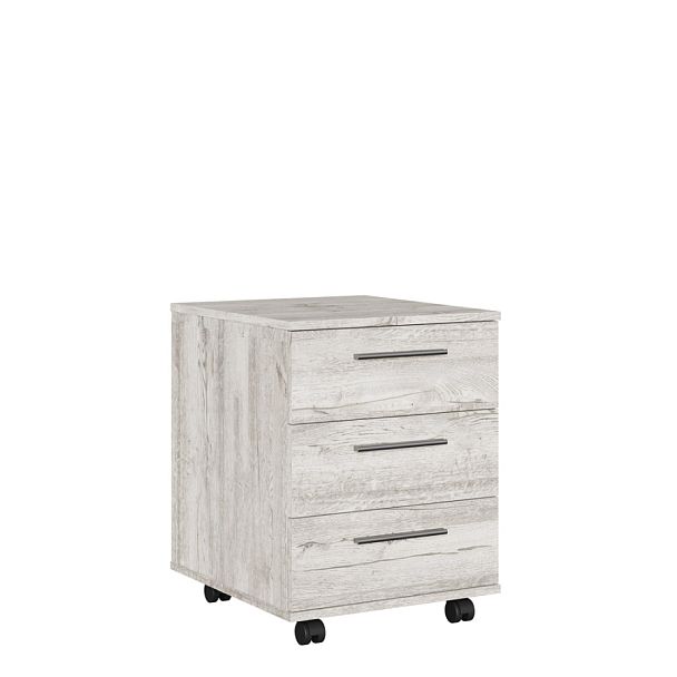 Тумба подкатная с 3 ящиками Zion Light 45x50x58,5 дуб нордик - Вид 1