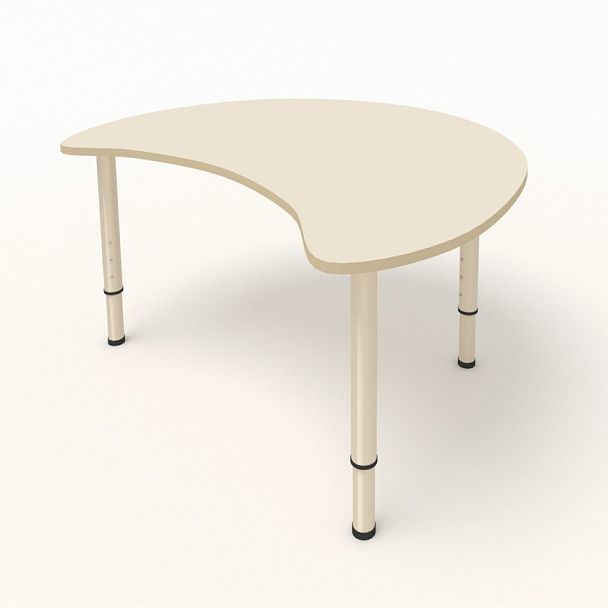 Детский стол Капля 1-местный бежевый, гр.0-3 - Вид 1