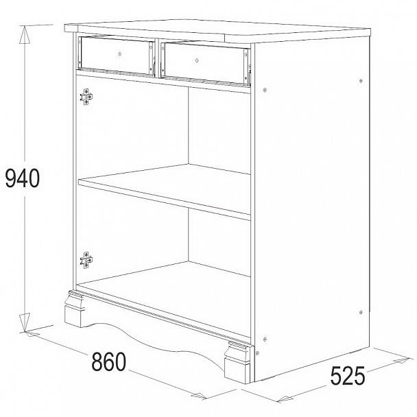 Комод 1 "Ольга 1Н" - Вид 2