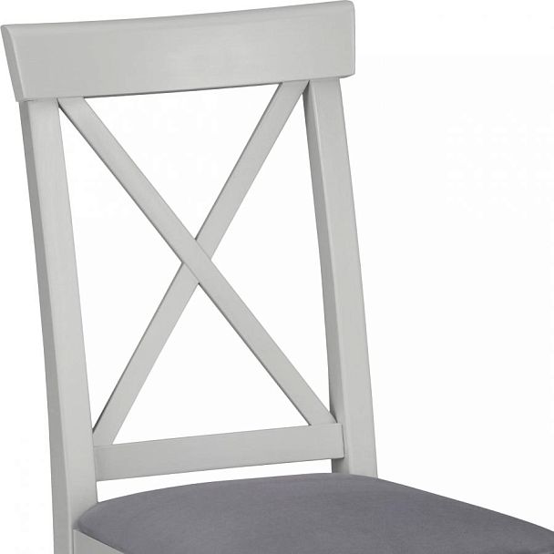 Комплект деревянных стульев с мягким сиденьем Бергольф Серый/Серый велюр, 3 шт. - Вид 7