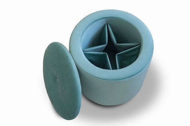 Пуф "Круглый" бирюзовый - Вид 2